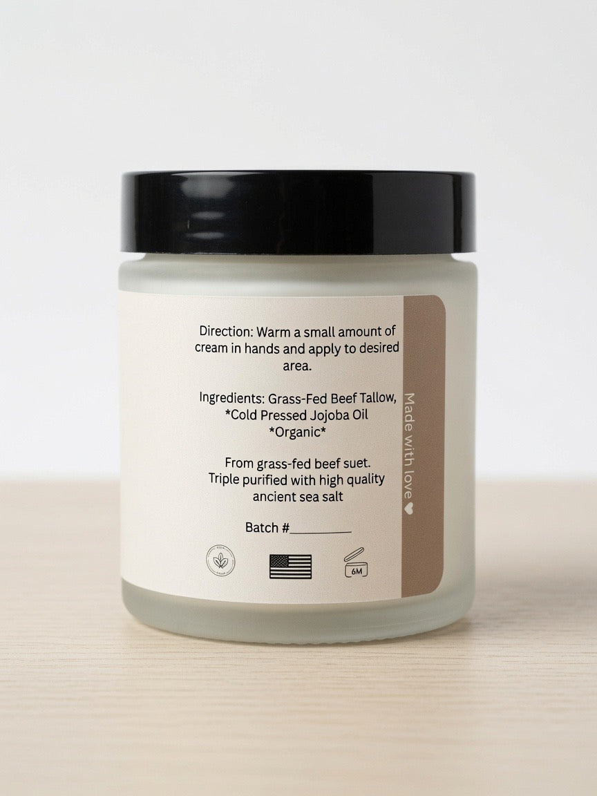 Tallow Body Cream (Unscented) - 4oz